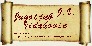Jugoljub Vidaković vizit kartica